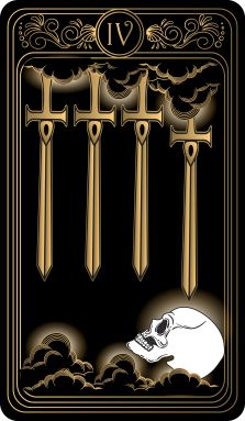 Four of Swords Tarot Card Meaning Love